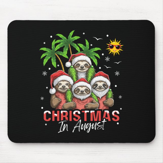 Christmas In August Mouse Pad (Front)