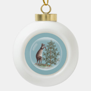 Christmas in Australia Ceramic Ball Christmas Ornament