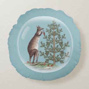 Christmas in Australia Round Cushion
