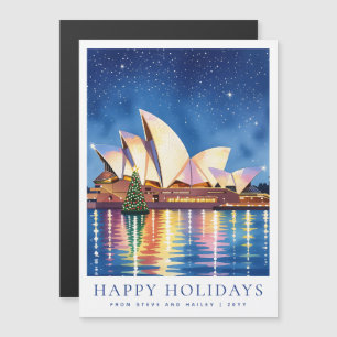 Christmas in Australia Sydney Magnetic Card