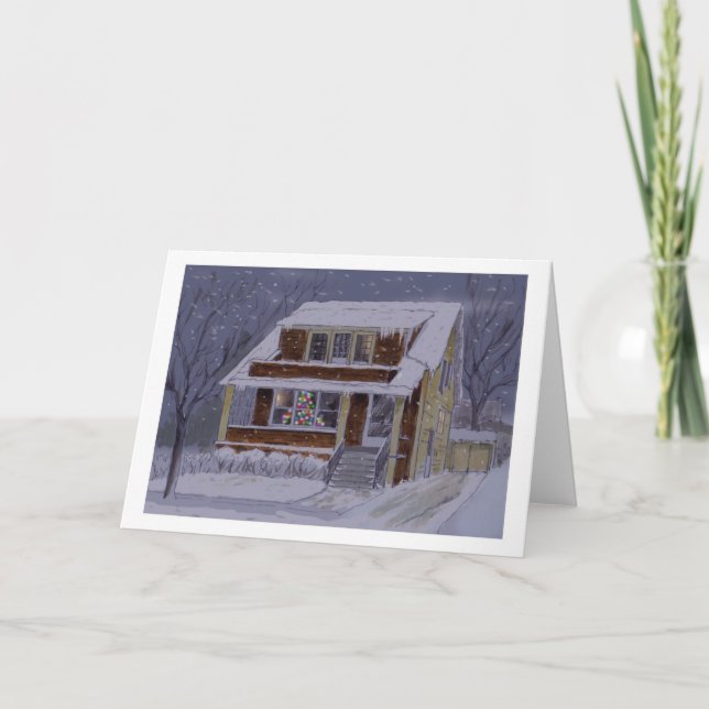 Christmas In Buffalo note card (Front)