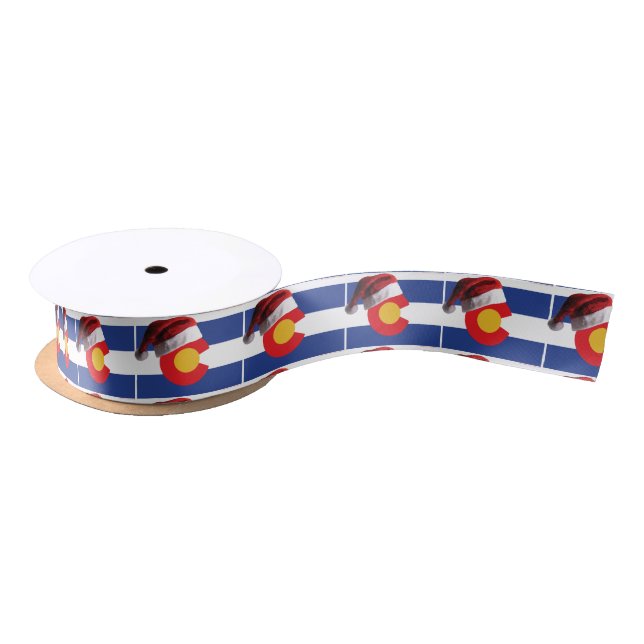 Christmas in Colorado Satin Ribbon (Spool)