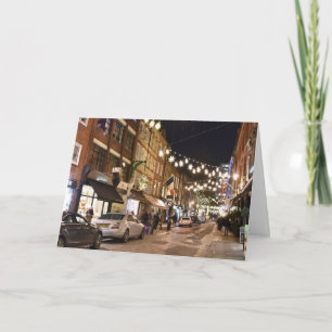 Christmas in Covent Garden London UK Photography Card