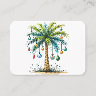 Christmas In December Tropical Christmas Beach Pal Business Card