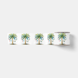 Christmas In December Tropical Christmas Beach Pal Satin Ribbon