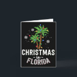 Christmas In Florida Deck The Palm Trees Family Va Card<br><div class="desc">Christmas In Florida Deck The Palm Trees Family Vacation</div>