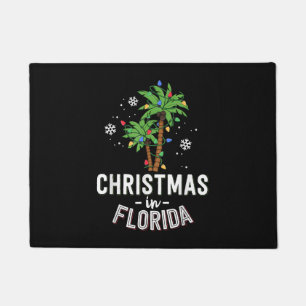Christmas In Florida Deck The Palm Trees Family Va Doormat