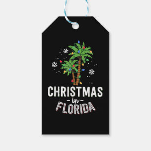 Christmas In Florida Deck The Palm Trees Family Va Gift Tags