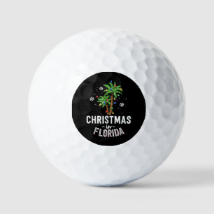 Christmas In Florida Deck The Palm Trees Family Va Golf Balls