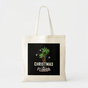 Christmas In Florida Deck The Palm Trees Family Va Tote Bag
