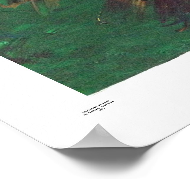 Christmas in Guam, original painting. Poster (Corner)