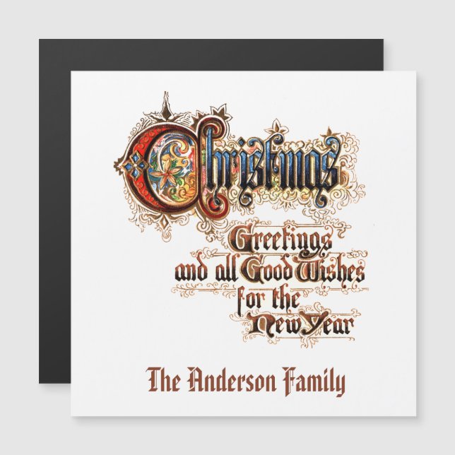 Christmas (in Illuminated Letters) (Front/Back)