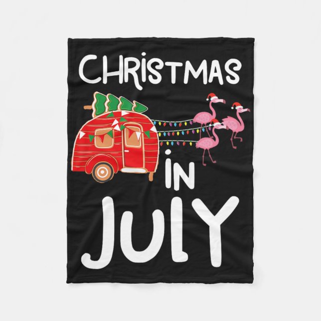 Christmas In July 1  Fleece Blanket (Front)
