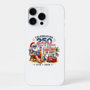 Christmas in July 250 Years 1776 2026 Patriotic Su iPhone 16 Pro Max Case