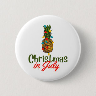 Christmas In July 6 Cm Round Badge