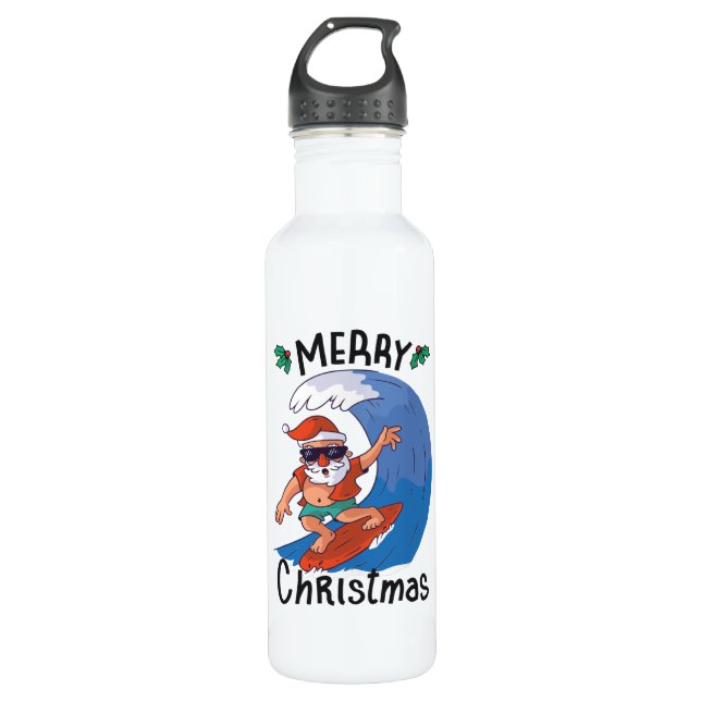 Christmas in July 710 Ml Water Bottle (Front)