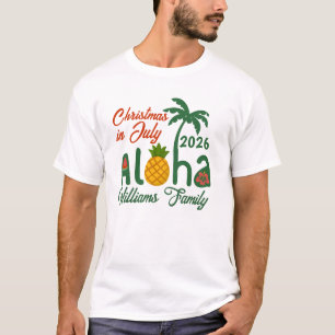 Christmas In July Aloha Personalised T-Shirt
