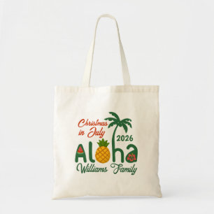 Christmas In July Aloha Personalised  Tote Bag