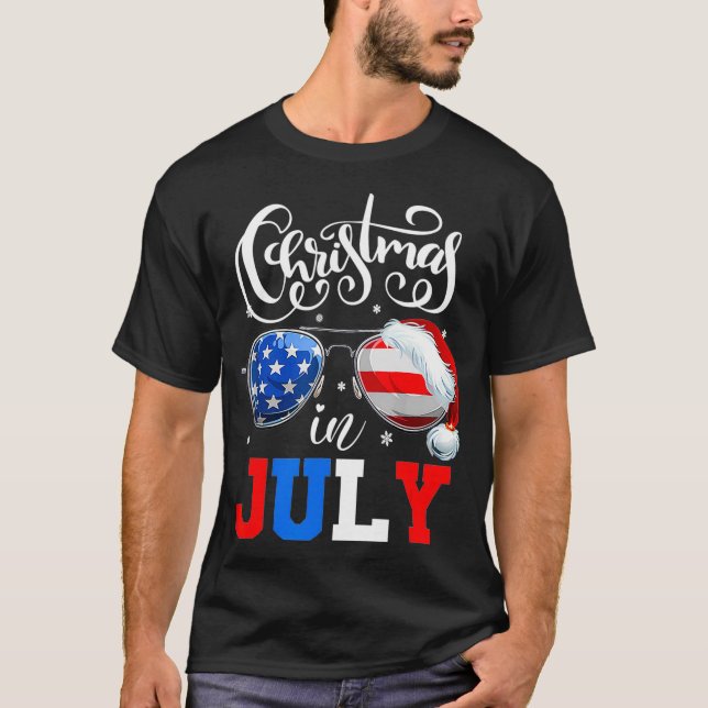 Christmas in July  American Sunglasses Summer Part T-Shirt (Front)