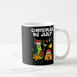 Christmas In July Avocado Taco Summer Mexican Men Coffee Mug