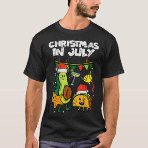 Christmas In July Avocado Taco Summer Mexican Men T-Shirt