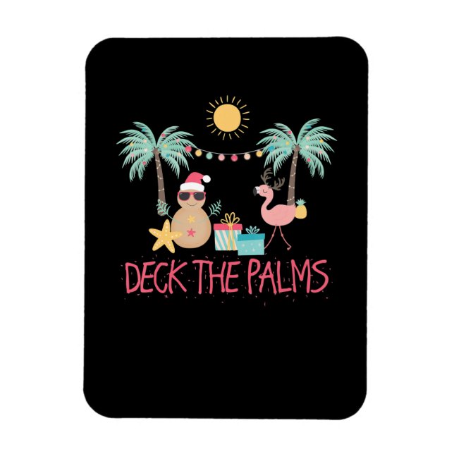 Christmas In July Beach Cruise Vacation Beach Magnet (Vertical)