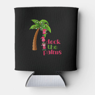 Christmas In July Beach Deck Palms Cruise Can Cooler