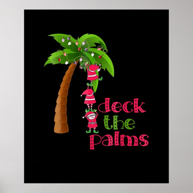 Christmas In July Beach Deck Palms Cruise Poster (Front)