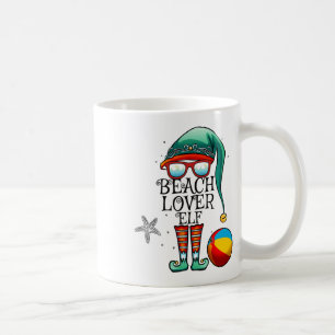 Christmas In July Beach Lover Elf Matching Family Coffee Mug