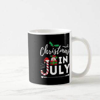 Christmas In July Beach Summer Santa Hat Gift Hawa Coffee Mug