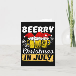 Christmas In July Beerry Xmas Santa Summer Women M Card