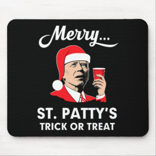 Christmas In July Biden Santa Merry St Patty's Fun Mouse Pad