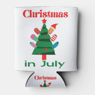 Christmas in july can cooler