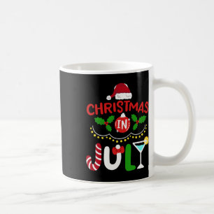 Christmas In July Candy Cane Summer Xmas Men Women Coffee Mug