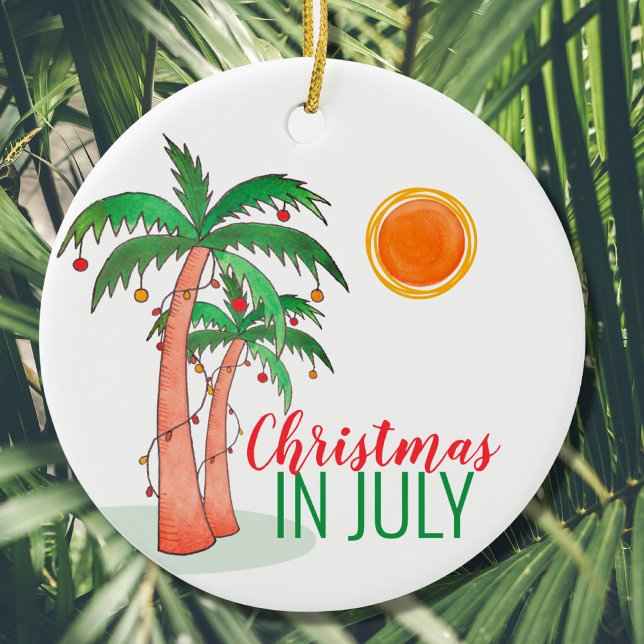 Christmas in July Ceramic Ornament (Creator Uploaded)