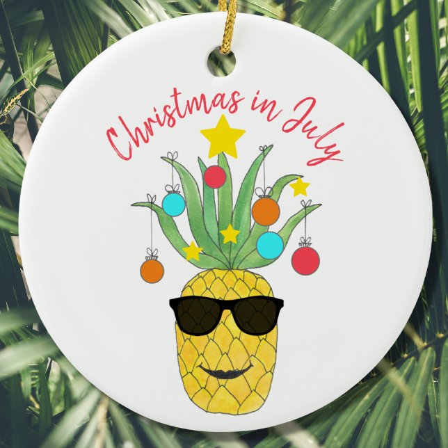 Christmas In July Ceramic Ornament (Creator Uploaded)