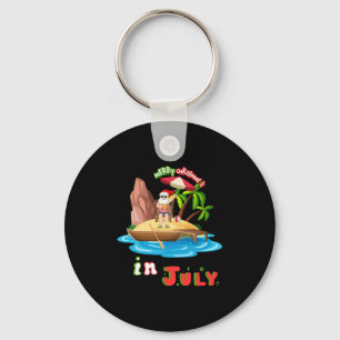 Christmas In July Christmas In July Sarcastic Sant Key Ring