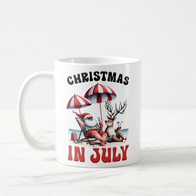 Christmas in July Coffee Mug (Left)