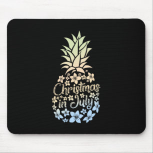 Christmas In July Colourful Pineapple Beach Summer Mouse Pad