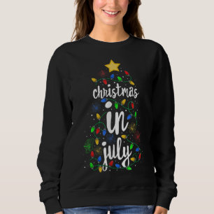 Christmas In July Colourful Xmas Tree Lights Hawai Sweatshirt