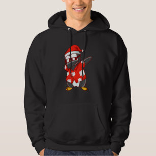 Christmas In July  Dabbing Penguin Hoodie