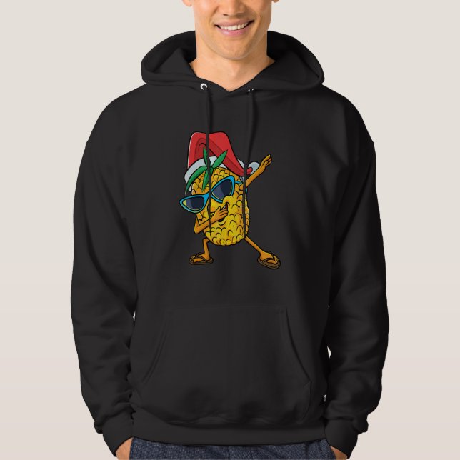 Christmas in July Dabbing Pineapple Fruit Dab Danc Hoodie (Front)