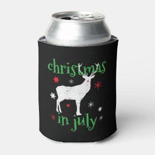 Christmas In July Deer Hunting Can Cooler