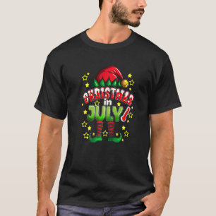 Christmas In July Elf Costume Elves Santa Claus X- T-Shirt