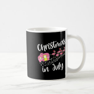 Christmas In July Flamingo Camping Camper Coffee Mug