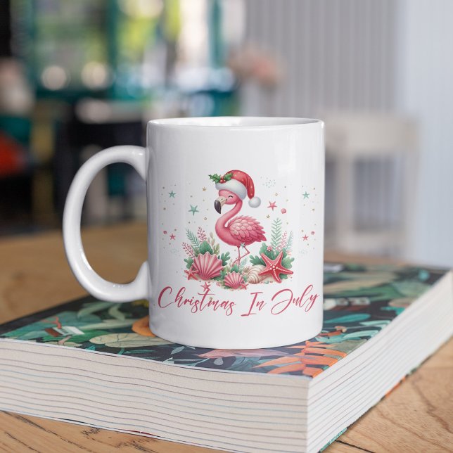 Christmas in July Flamingo Coffee Mug (Creator Uploaded)
