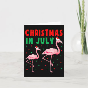 Christmas In July Flamingo Shirts Pink Flamingo In Card