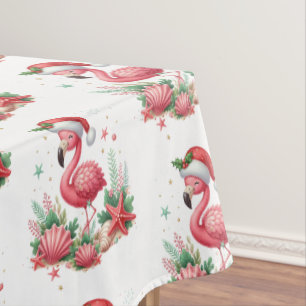 Christmas in July Flamingo Tablecloth
