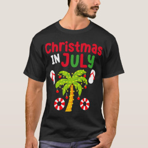 Christmas In July Flip Flop Funny Summer Xmas Men  T-Shirt