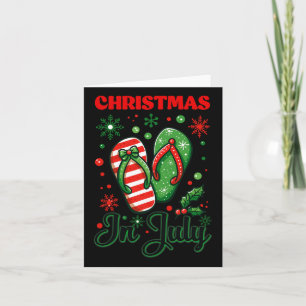 Christmas In July Flip Flops Xmas Flip Flops Summe Card